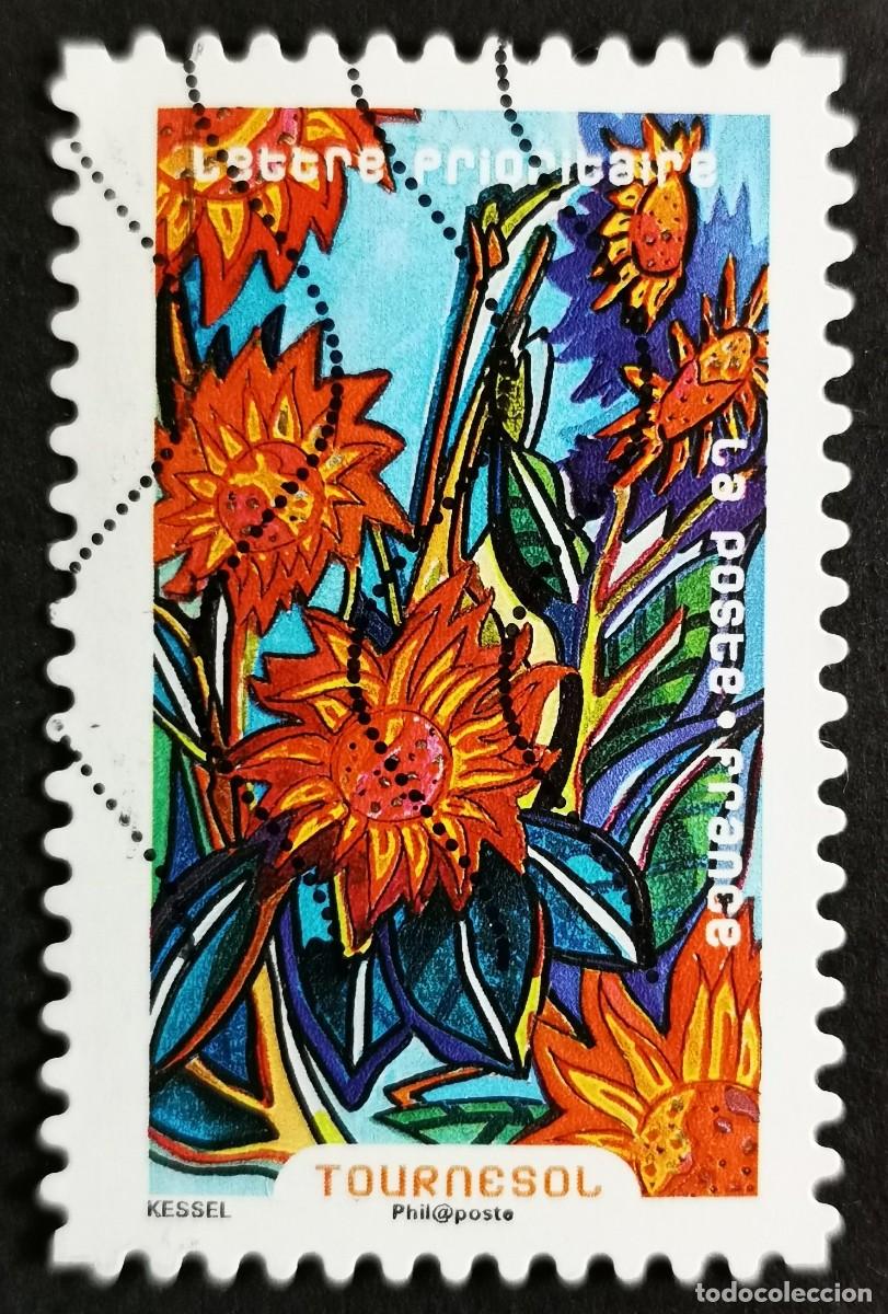 Sellos: Sello Francia 2016, Flores en abundancia: Girasol, Sin Valor Facial Michel: FR 6507