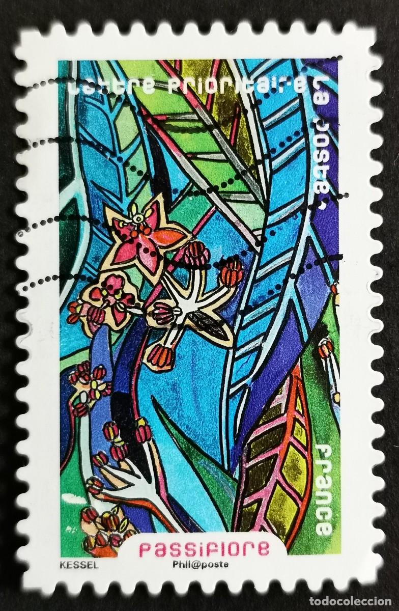 Sellos: Sello Francia 2016, Flores en abundancia: Pasionaria, Sin Valor Facial Michel: FR 6511