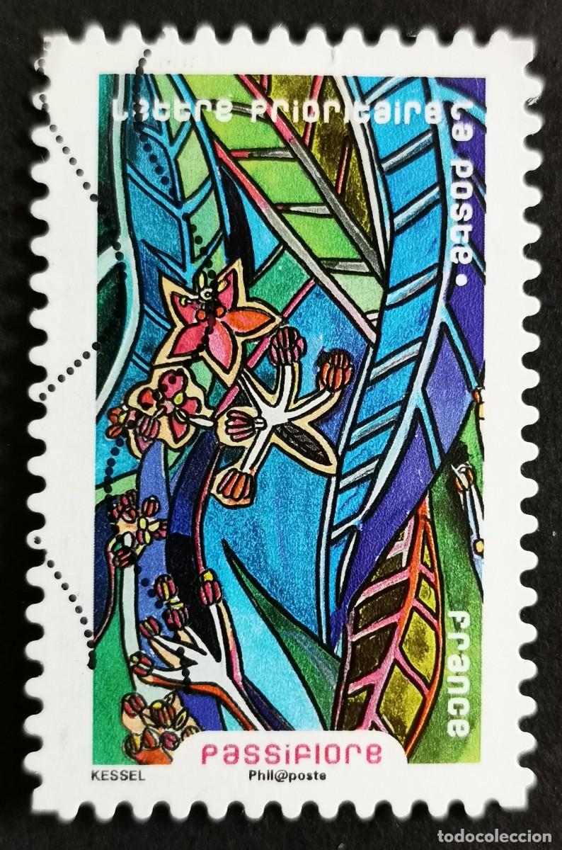 Sellos: Sello Francia 2016, Flores en abundancia: Pasionaria, Sin Valor Facial Michel: FR 6511