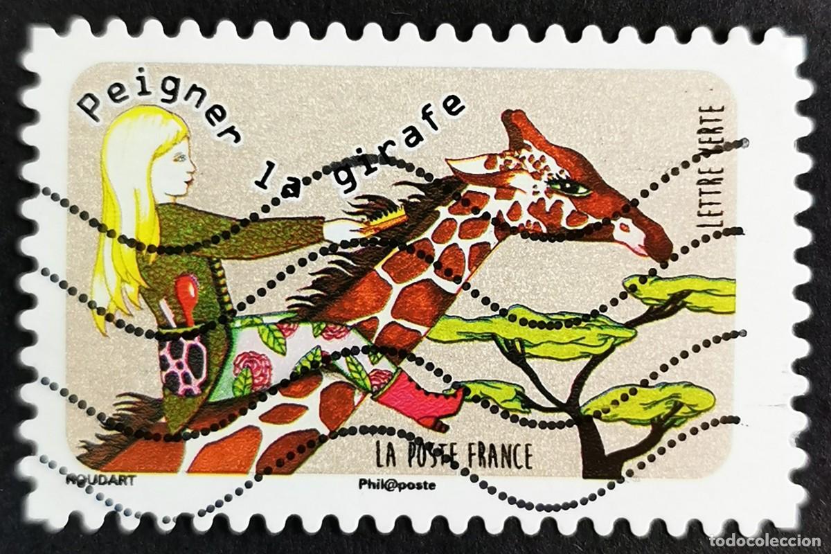 Sellos: Sello Francia 2016, Proverbios animales: Peinando a la jirafa, Sin Valor Facial Michel: FR 6521