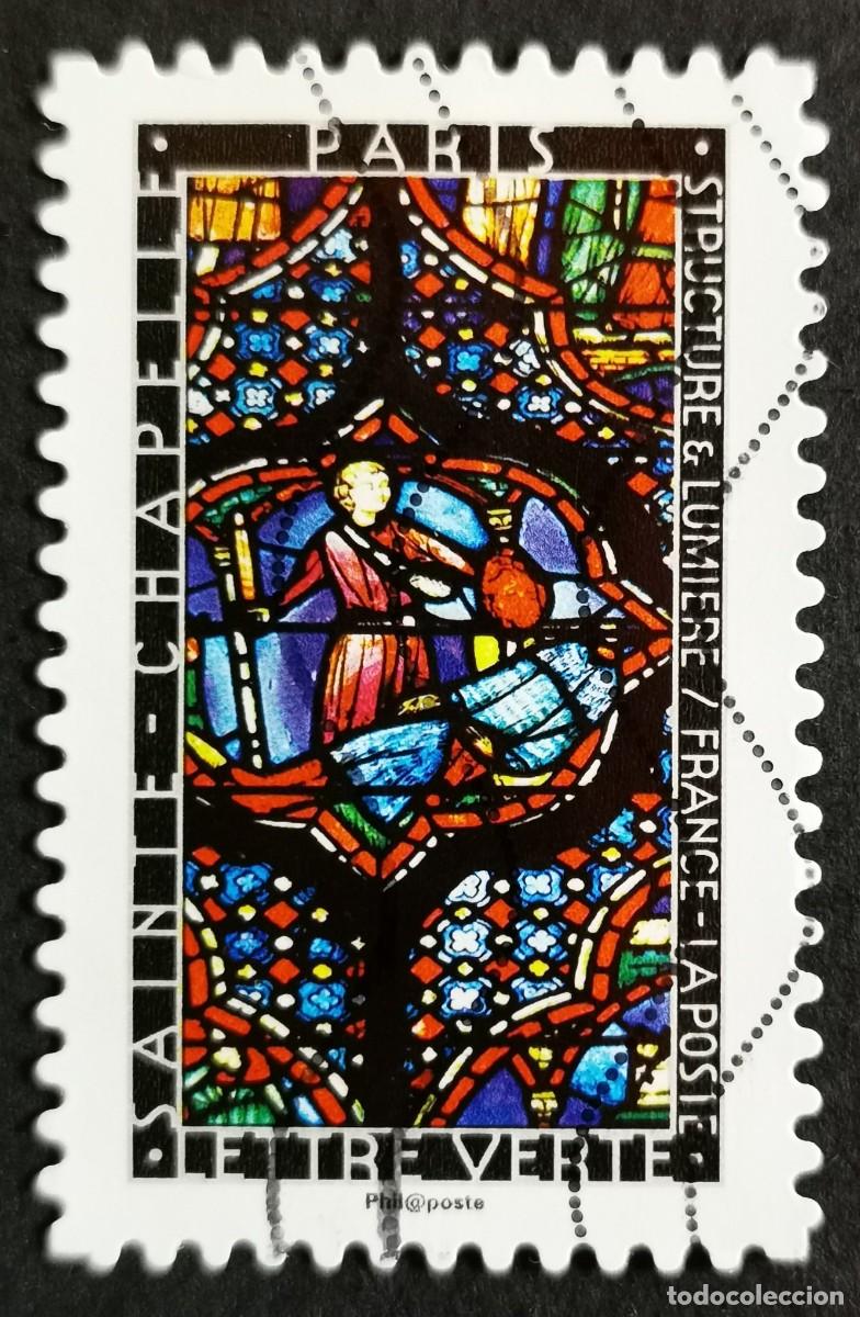 Sellos: Sello Francia 2016, Vidriera de la Sainte-Chapelle en Par&iacute;s, Sin Valor Facial Michel: FR 6636