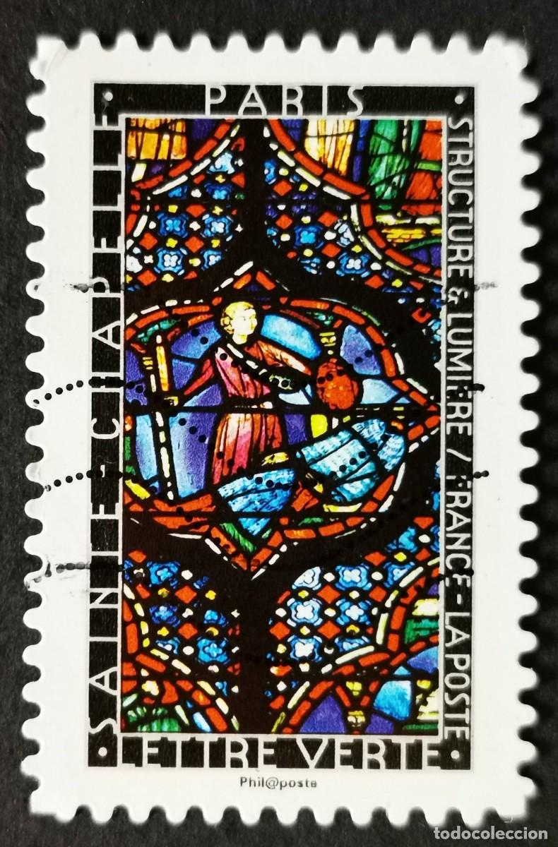 Sellos: Sello Francia 2016, Vidriera de la Sainte-Chapelle en Par&iacute;s, Sin Valor Facial Michel: FR 6636
