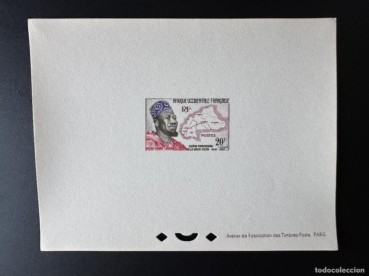 Stamps: Evento de lujo AOF 1958 Mi. 100 d&eacute;cimo aniversario High Volta