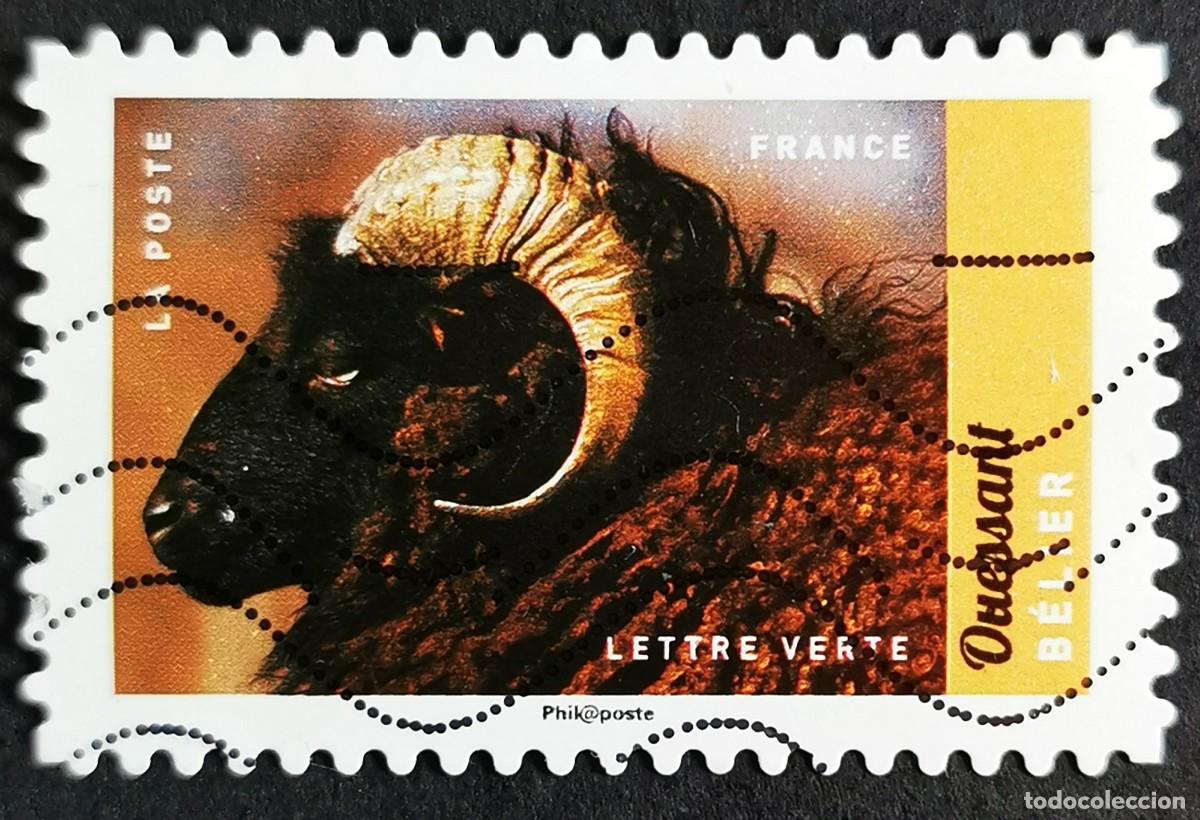 Selos: Sello Francia 2017, Animales granja: Carnero (oveja de Aries), Sin Valor Facial Michel: FR 6681