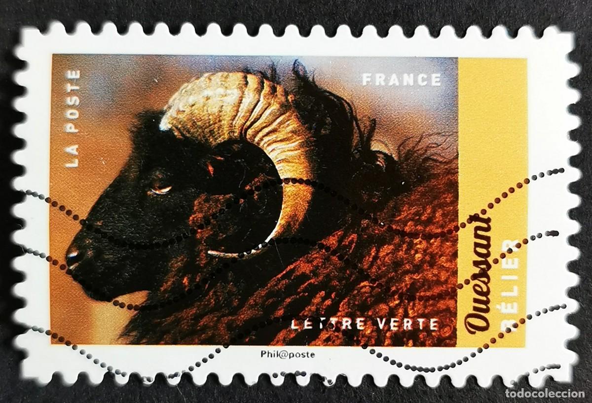 Selos: Sello Francia 2017, Animales granja: Carnero (oveja de Aries), Sin Valor Facial Michel: FR 6681