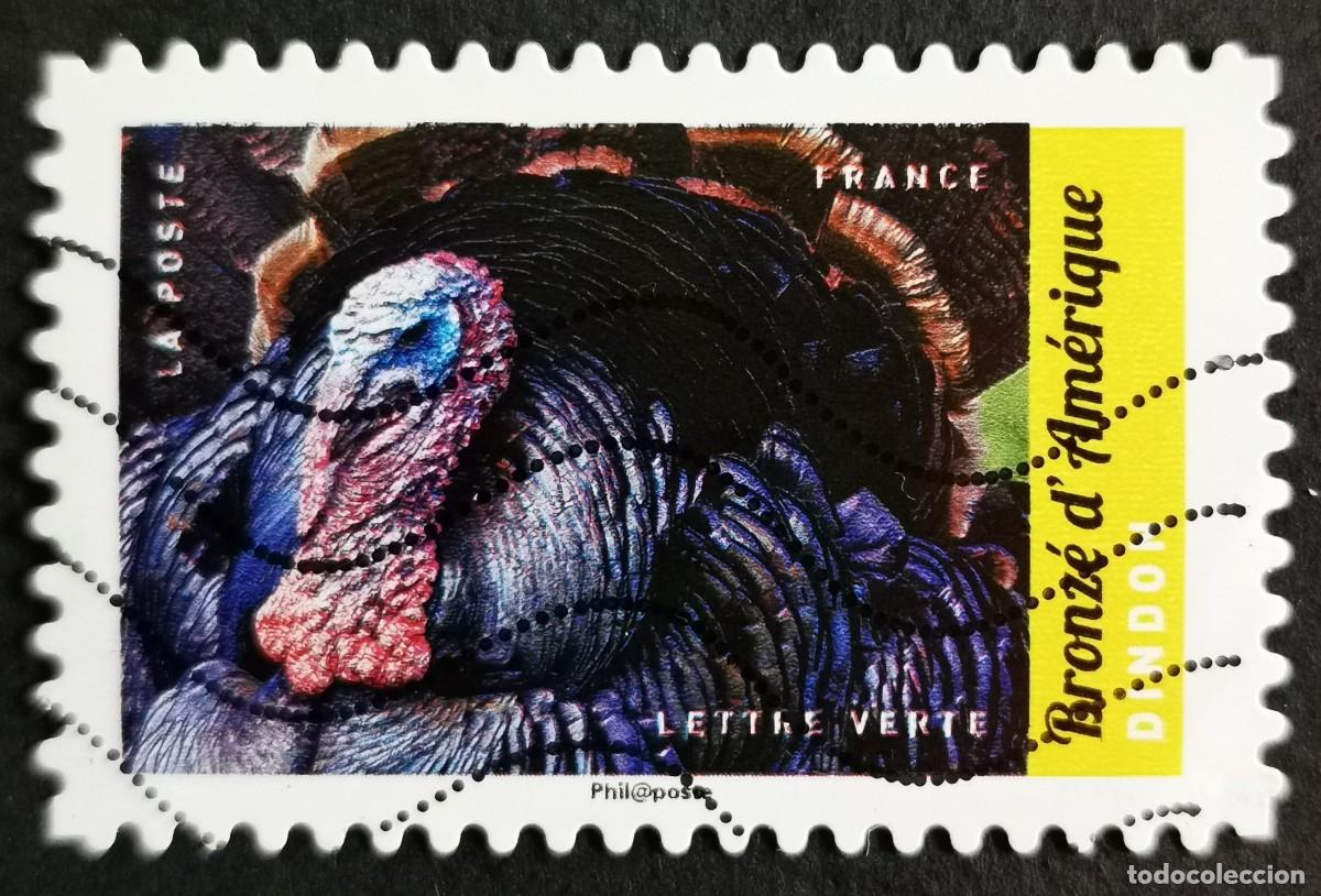 Timbres: Sello Francia 2017, Animales granja: Pavo, Sin Valor Facial Michel: FR 6684