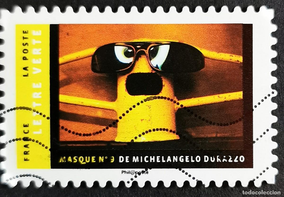 Sellos: Sello Francia 2017, M&aacute;scaras: Mascarilla n&deg;9, Sin Valor Facial Michel: FR 6708