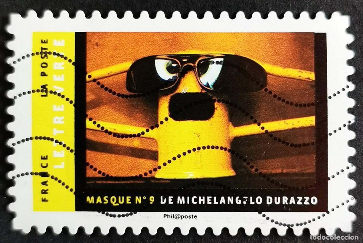 Sellos: Sello Francia 2017, M&aacute;scaras: Mascarilla n&deg;9, Sin Valor Facial Michel: FR 6708