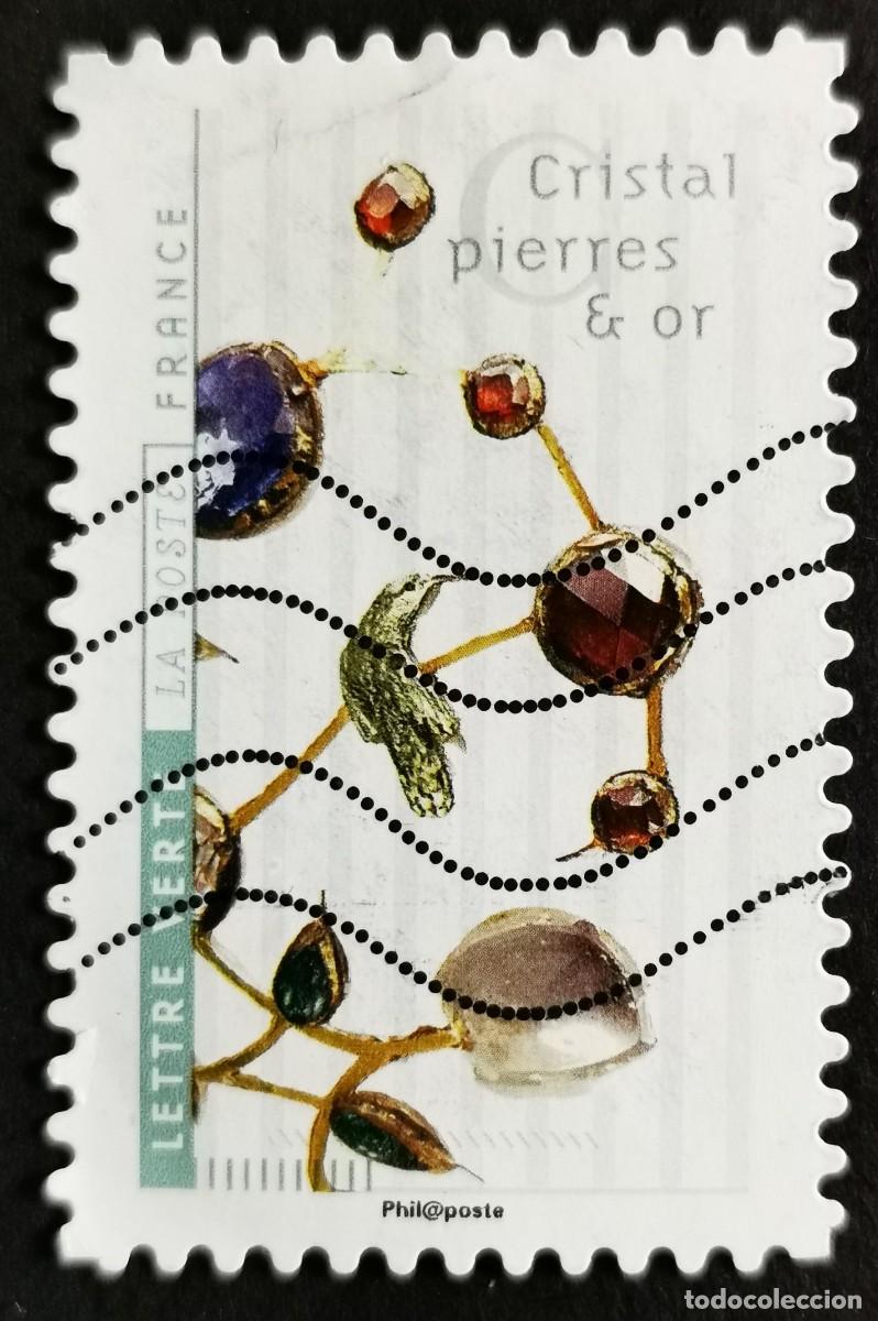 Sellos: Sello Francia 2017, Flores arte: Cristal y piedra, Sin Valor Facial Michel: FR 6724