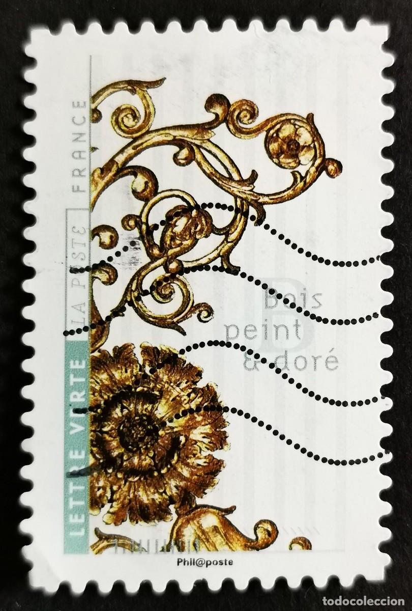 Sellos: Sello Francia 2017, Flores arte: Madera dorada, Sin Valor Facial Michel: FR 6725