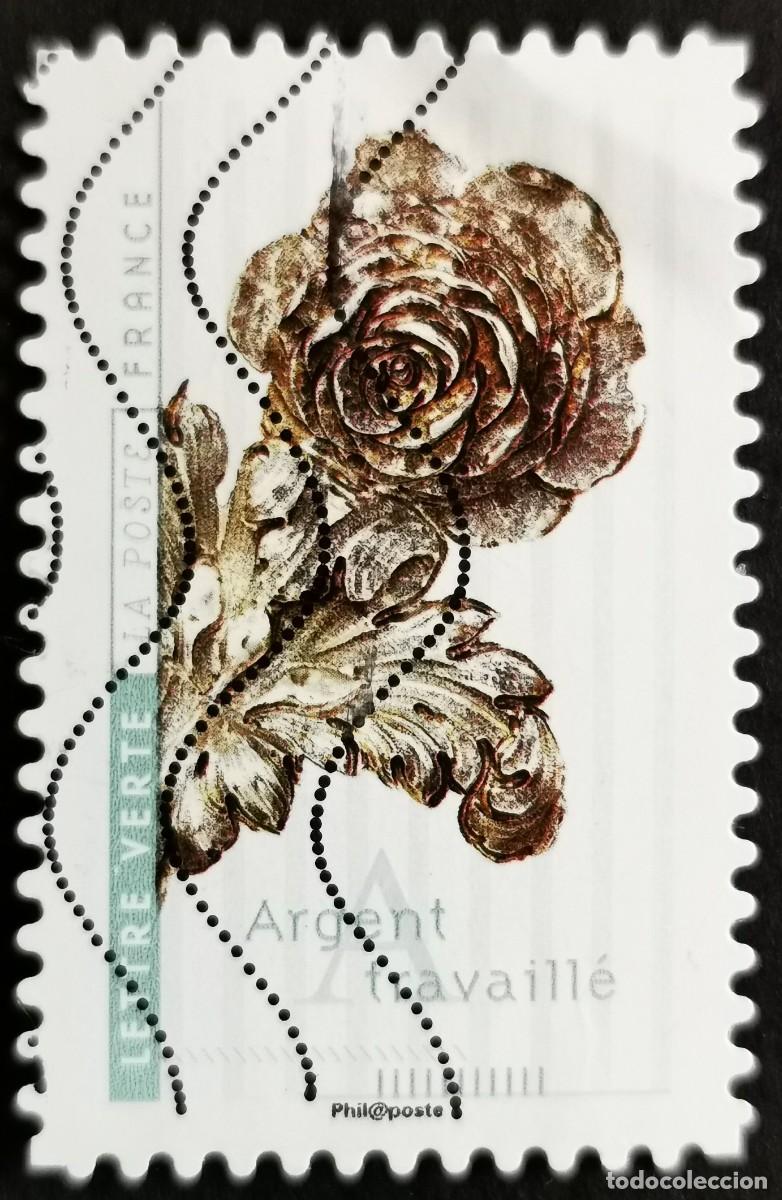 Sellos: Sello Francia 2017, Flores arte: Plata, Sin Valor Facial Michel: FR 6726