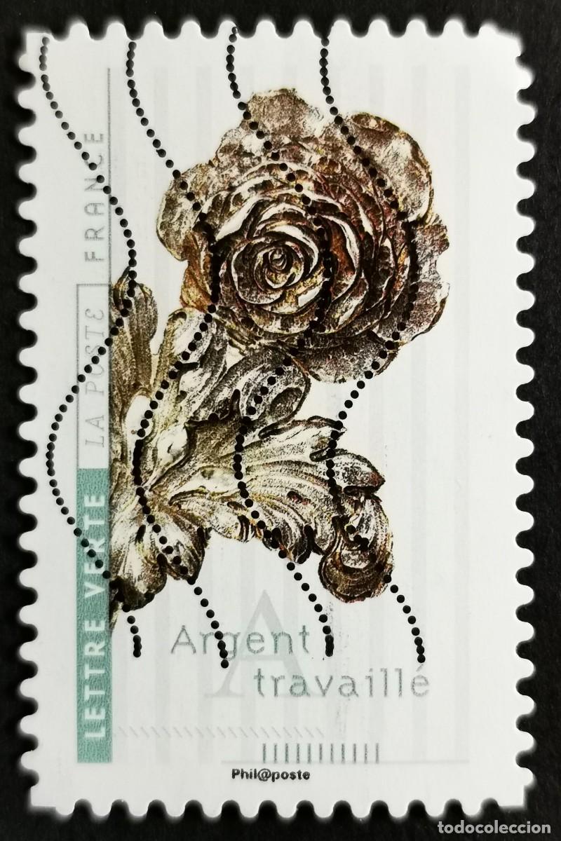 Sellos: Sello Francia 2017, Flores arte: Plata, Sin Valor Facial Michel: FR 6726