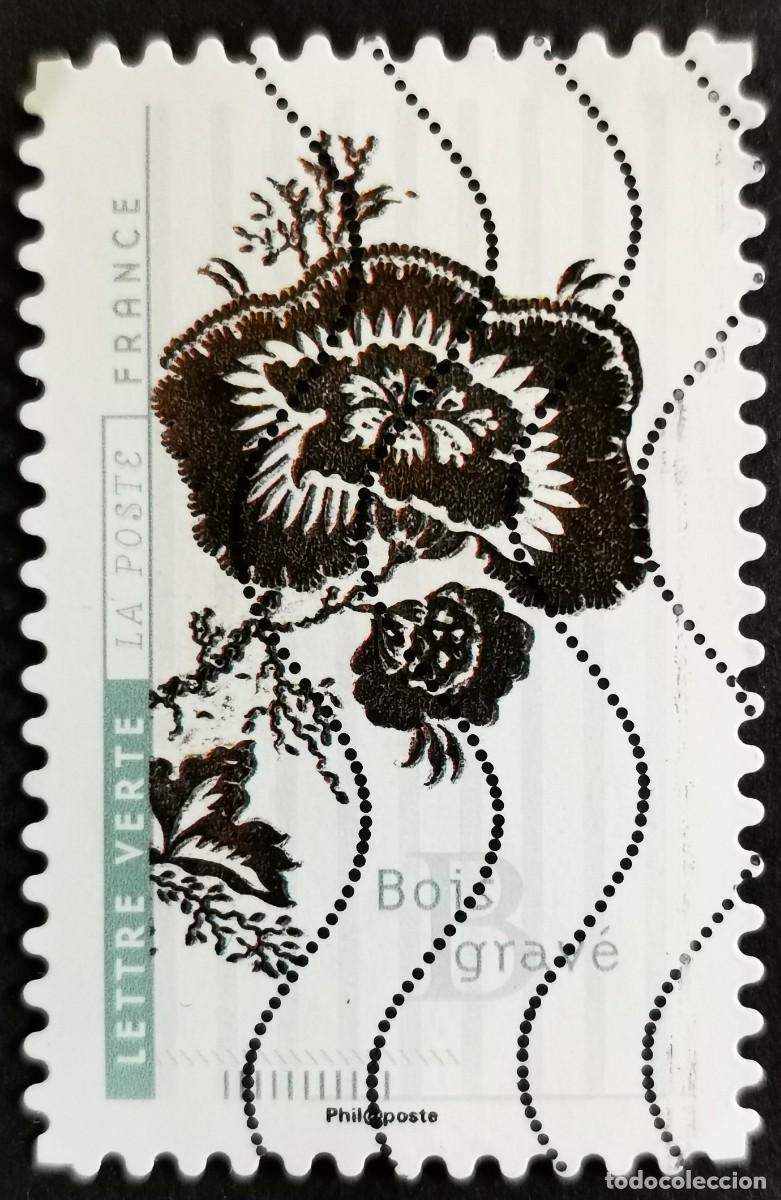 Sellos: Sello Francia 2017, Flores arte: Madera grabada, Sin Valor Facial Michel: FR 6733