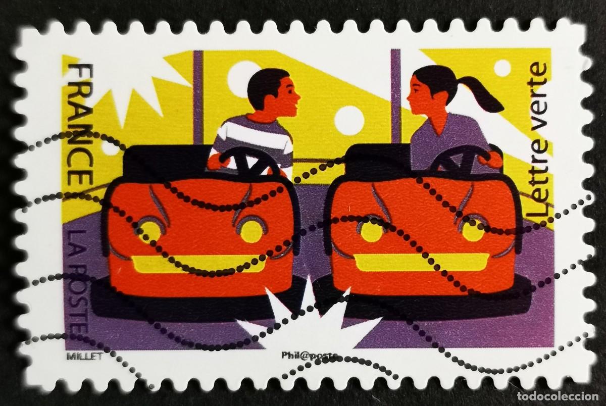 Sellos: Sello Francia 2017, Parque atracciones: Coches que chocan, Sin Valor Facial Michel: FR 6756