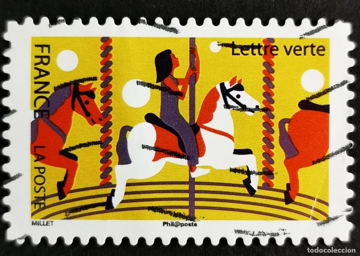 Sellos: Sello Francia 2017, Parque atracciones: Caballos, Sin Valor Facial Michel: FR 6758