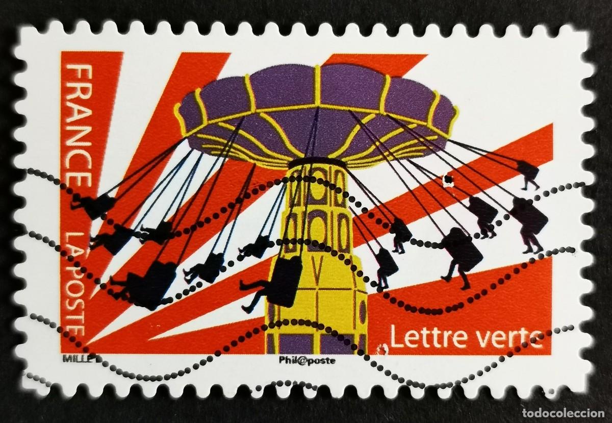Sellos: Sello Francia 2017, Parque atracciones: Paraca&iacute;das, Sin Valor Facial Michel: FR 6765