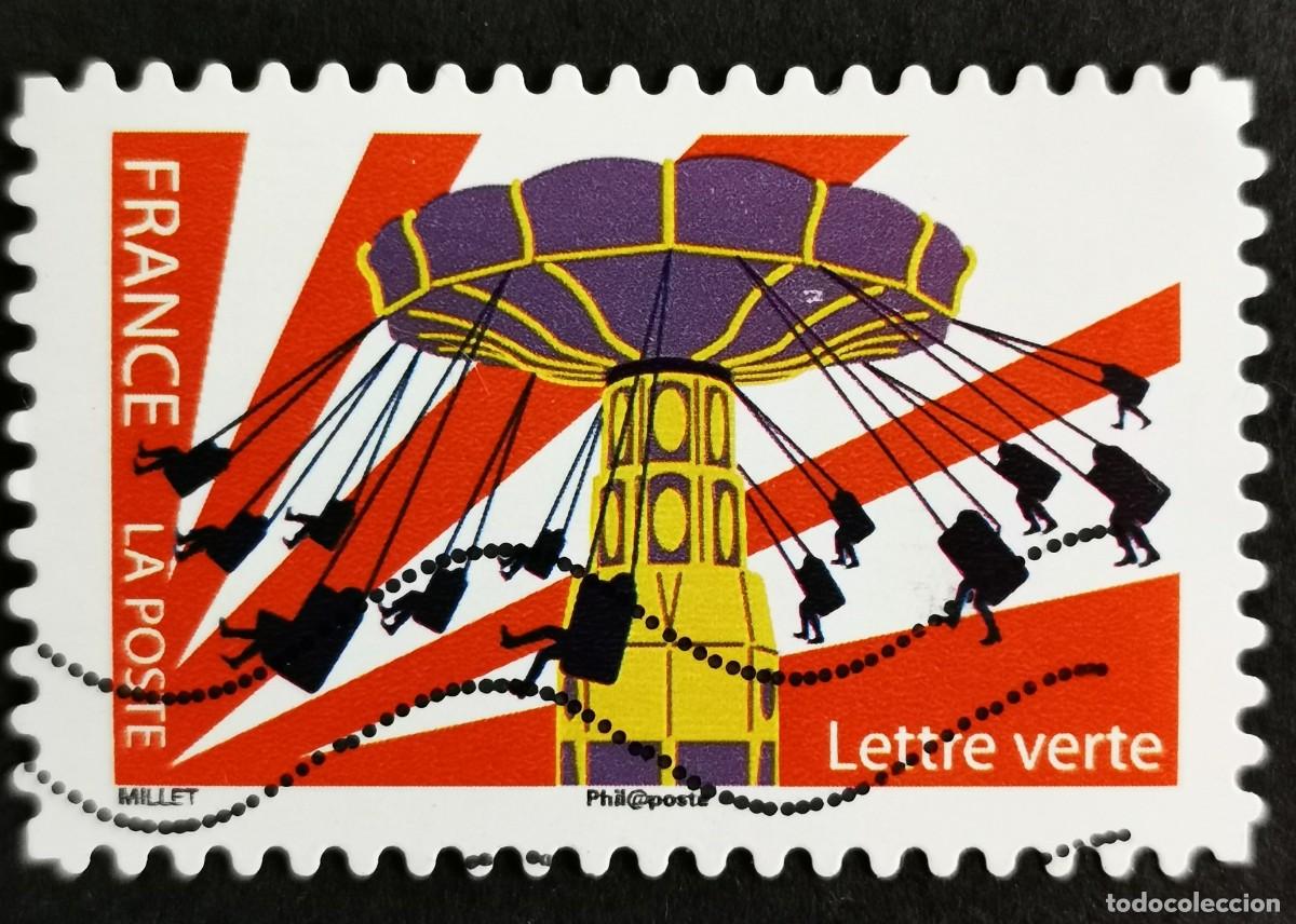 Sellos: Sello Francia 2017, Parque atracciones: Paraca&iacute;das, Sin Valor Facial Michel: FR 6765