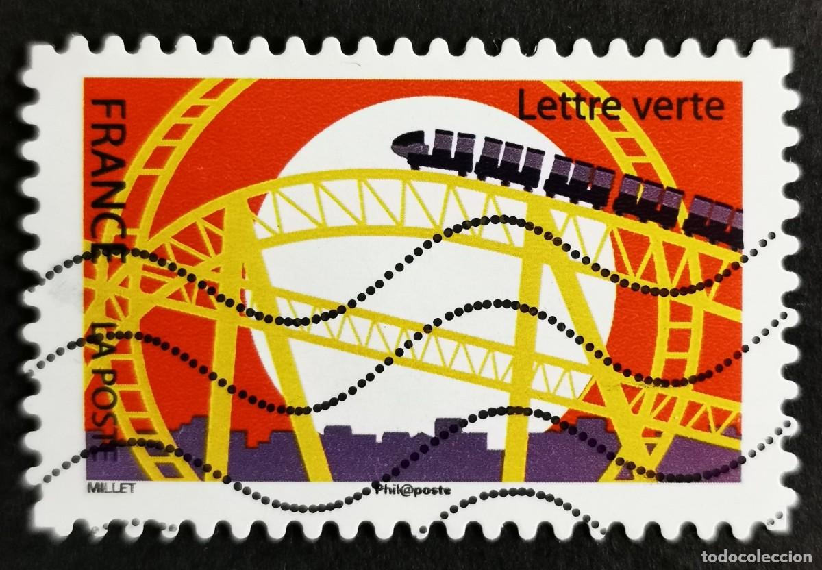 Sellos: Sello Francia 2017, Parque atracciones: Monta&ntilde;a rusa, Sin Valor Facial Michel: FR 6763