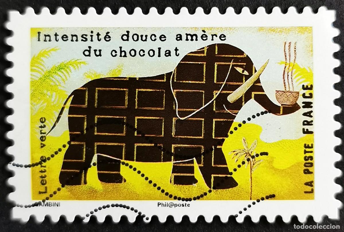 Sellos: Sello Francia 2017, Los sentidos gusto: Chocolate, Sin Valor Facial Michel: FR 6795