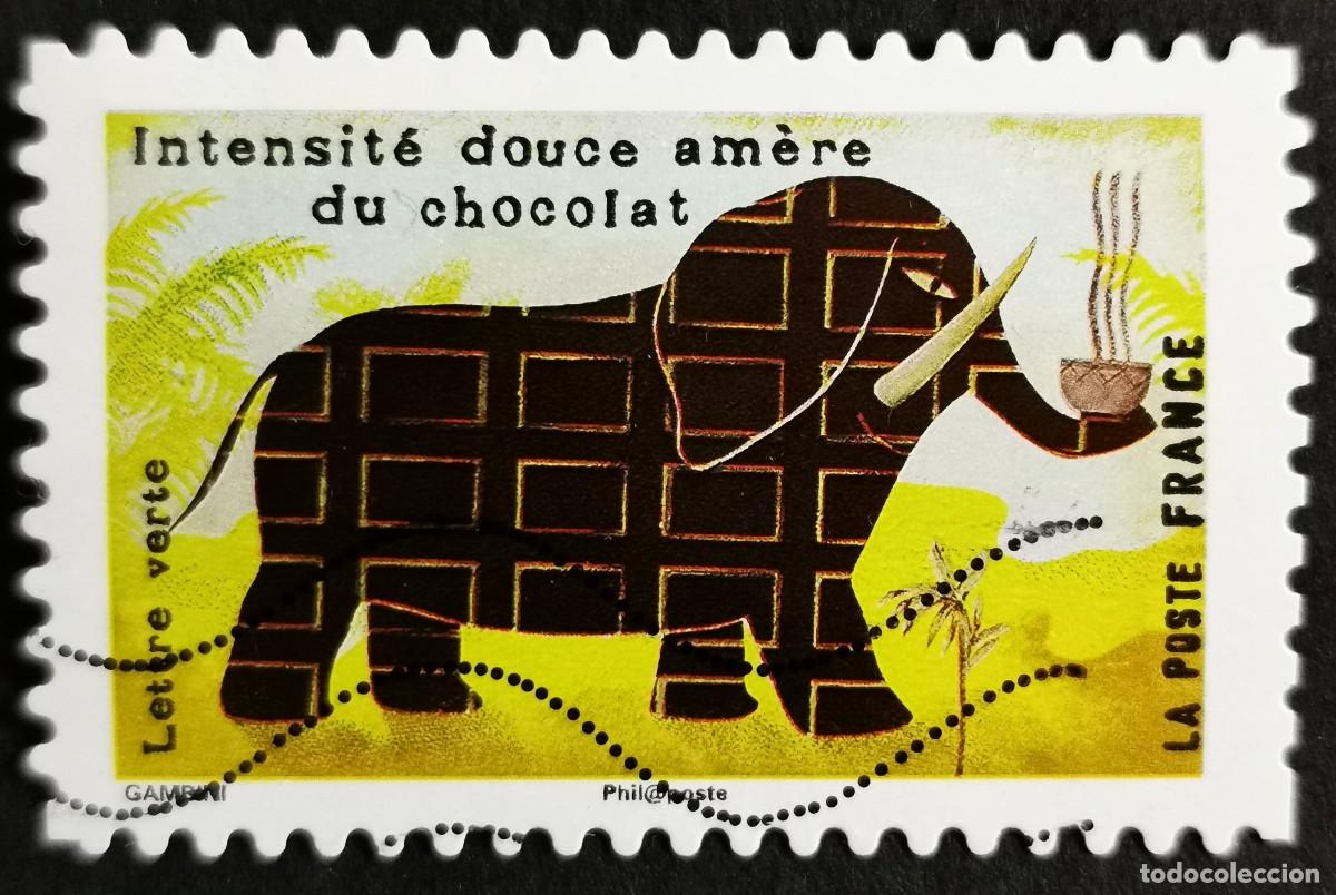 Sellos: Sello Francia 2017, Los sentidos gusto: Chocolate, Sin Valor Facial Michel: FR 6795