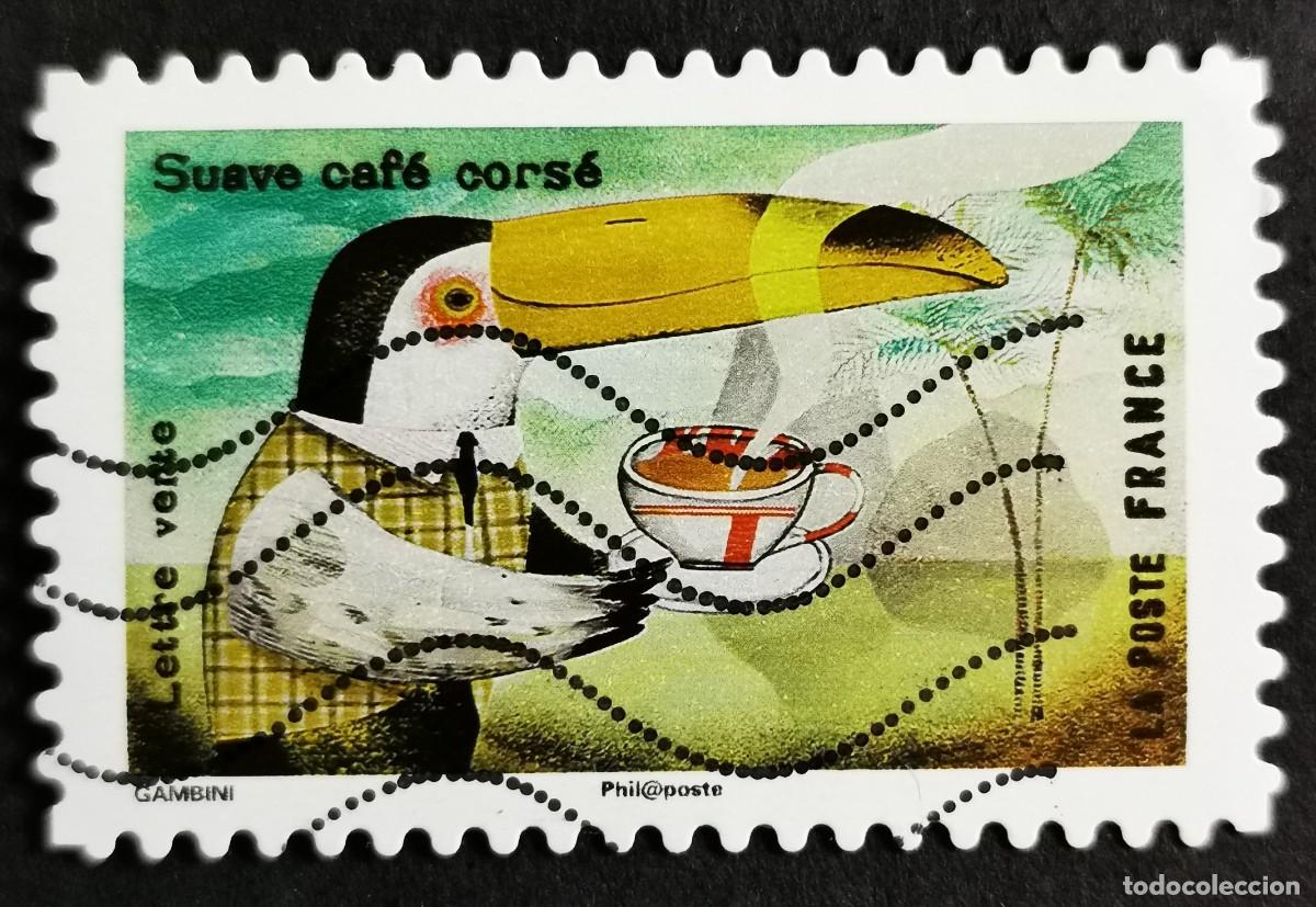 Sellos: Sello Francia 2017, Los sentidos gusto: Caf&eacute;, Sin Valor Facial Michel: FR 6801