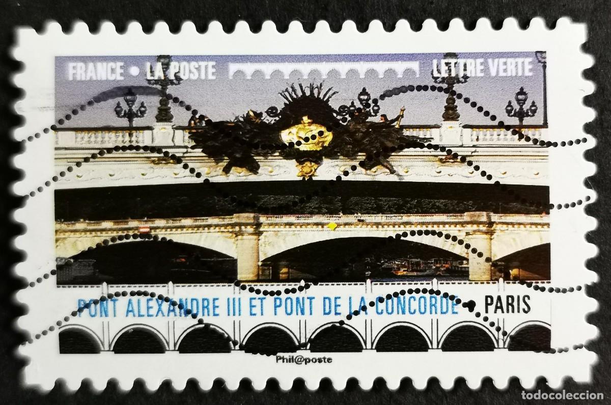 Sellos: Sello Francia 2017, Puentes: Ponts de Paris (alexandre III and Con, Sin Valor Facial Michel: FR 6815
