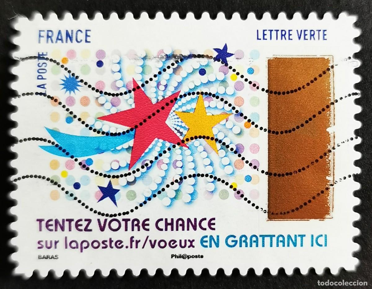 Sellos: Sello Francia 2017, El sello de raspado: Estrellas, Sin Valor Facial Michel: FR 6895