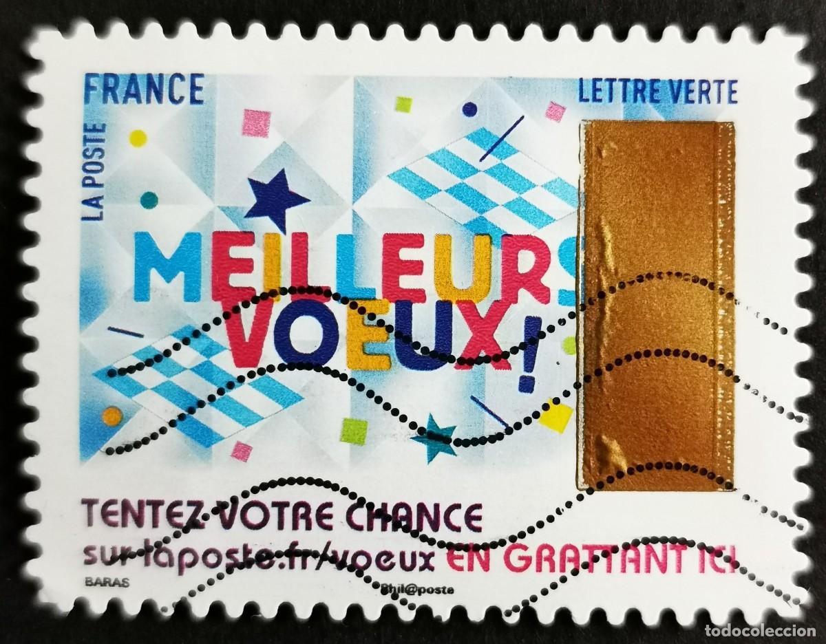 Sellos: Sello Francia 2017, El sello de raspado: Los mejores deseos, Sin Valor Facial Michel: FR 6896