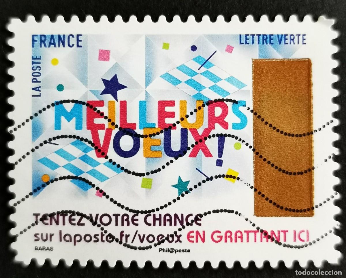 Sellos: Sello Francia 2017, El sello de raspado: Los mejores deseos, Sin Valor Facial Michel: FR 6896
