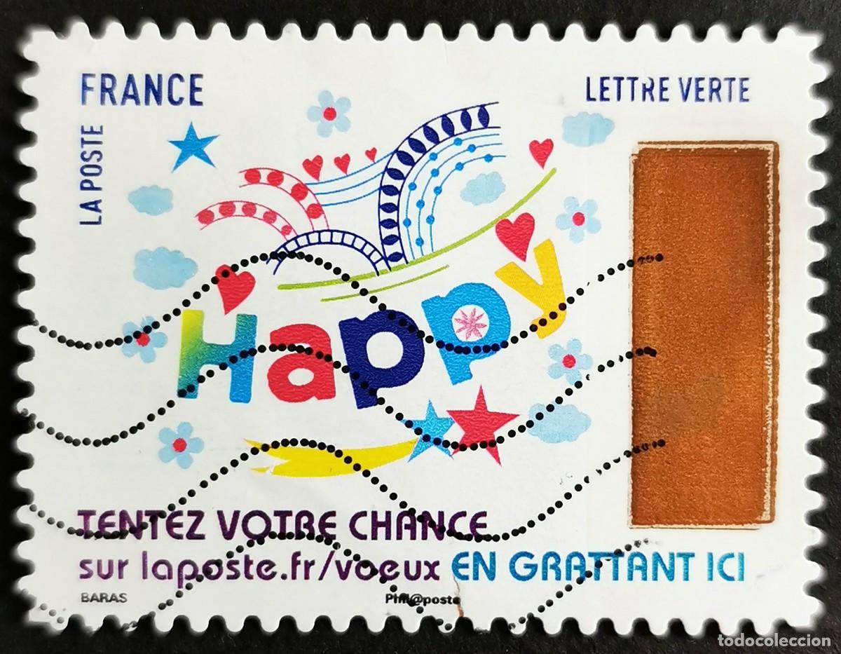 Sellos: Sello Francia 2017, El sello de raspado: Feliz, Sin Valor Facial Michel: FR 6897