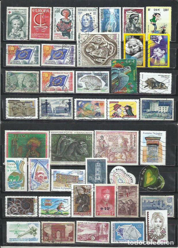 Sellos: G417O-LOTE SELLOS ANTIGUOS FRANCIA,DIFERENTES IDEAL MANCOLISTA, IMAGEN REAL.FRANCE.CLASSIC.