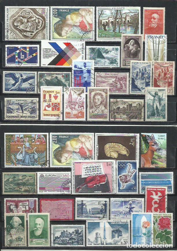 Sellos: G417P-LOTE SELLOS ANTIGUOS FRANCIA,DIFERENTES IDEAL MANCOLISTA, IMAGEN REAL.FRANCE.CLASSIC.
