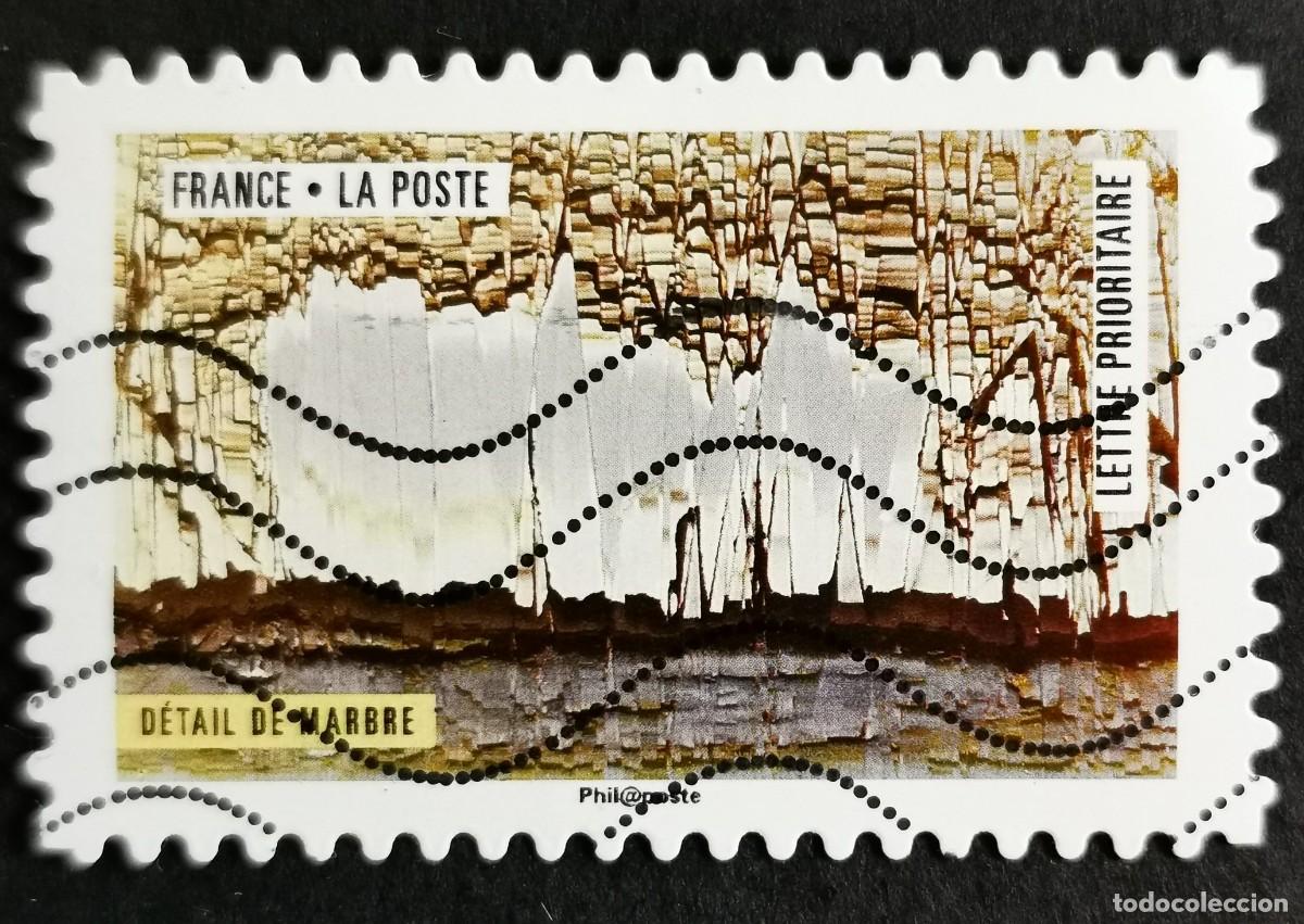 Sellos: Sello Francia 2018, Obra naturaleza: Detalle de m&aacute;rmol, Sin Valor Facial Michel: FR 6927