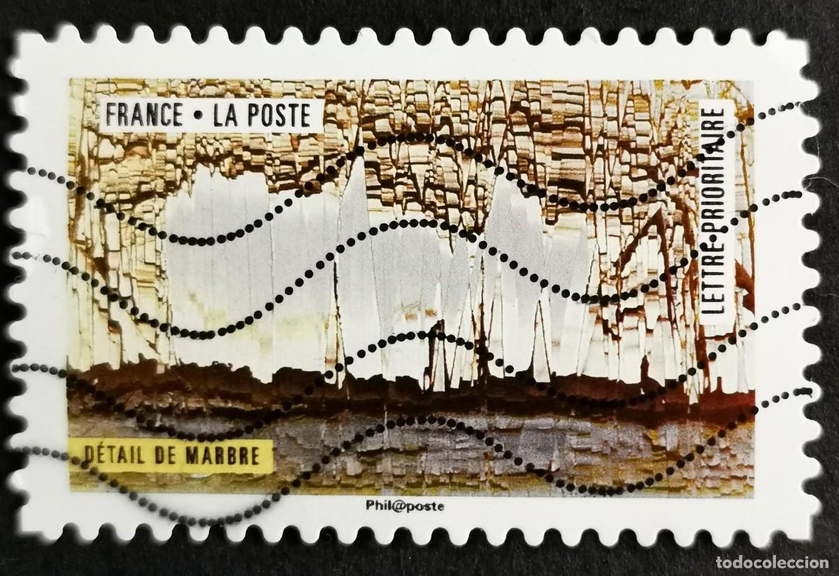 Sellos: Sello Francia 201, Obra naturaleza: Detalle de m&aacute;rmol, Sin Valor Facial Michel: FR 6927