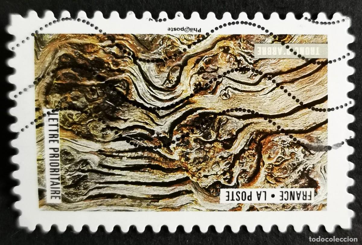 Sellos: Sello Francia 2018, Obra naturaleza: Tronco de &aacute;rbol, Sin Valor Facial Michel: FR 6929