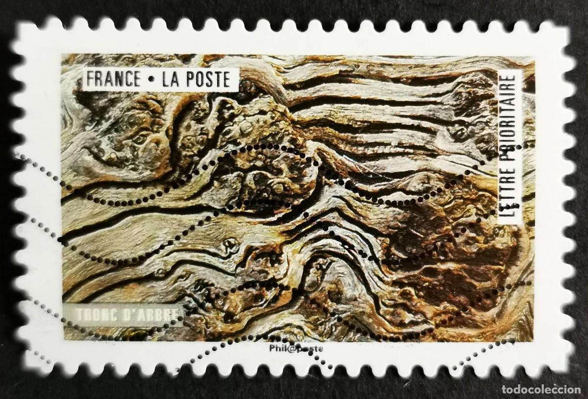 Sellos: Sello Francia 2018, Obra naturaleza: Tronco de &aacute;rbol, Sin Valor Facial Michel: FR 6929