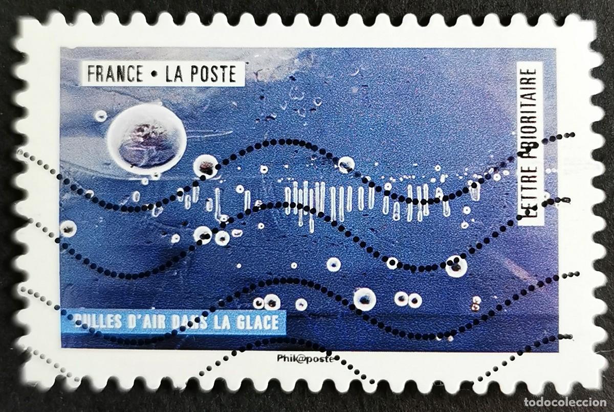 Sellos: Sello Francia 2018, Obra naturaleza: Burbujas de aire en el hielo, Sin Valor Facial Michel: FR 6932