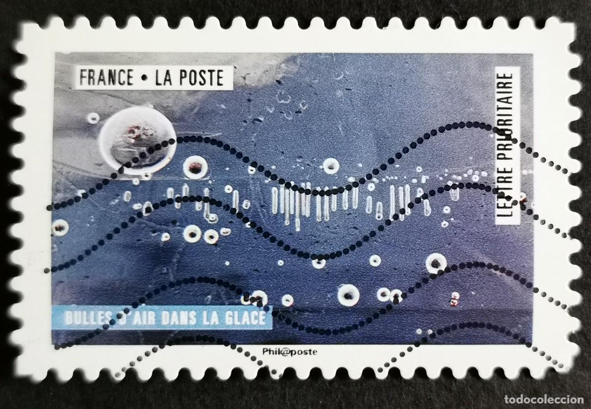 Sellos: Sello Francia 2018, Obra naturaleza: Burbujas de aire en el hielo, Sin Valor Facial Michel: FR 6932