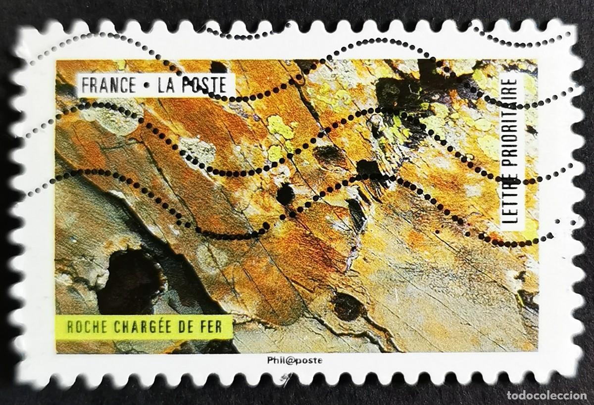 Sellos: Sello Francia 2018, Obra naturaleza: Roca cargada de hierro, Sin Valor Facial Michel: FR 6934