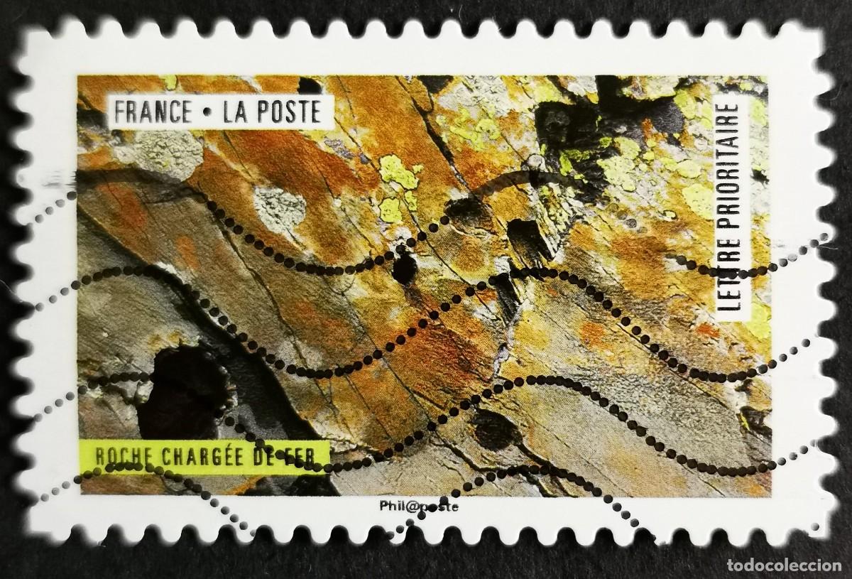 Sellos: Sello Francia 2018, Obra naturaleza: Roca cargada de hierro, Sin Valor Facial Michel: FR 6934