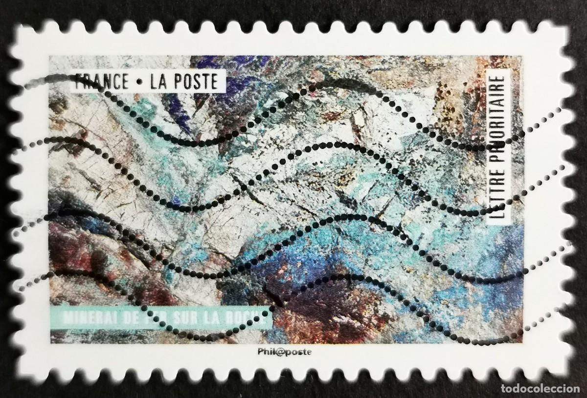 Sellos: Sello Francia 2018, Obra naturaleza: Mineral de hierro en la roca, Sin Valor Facial Michel: FR 6938