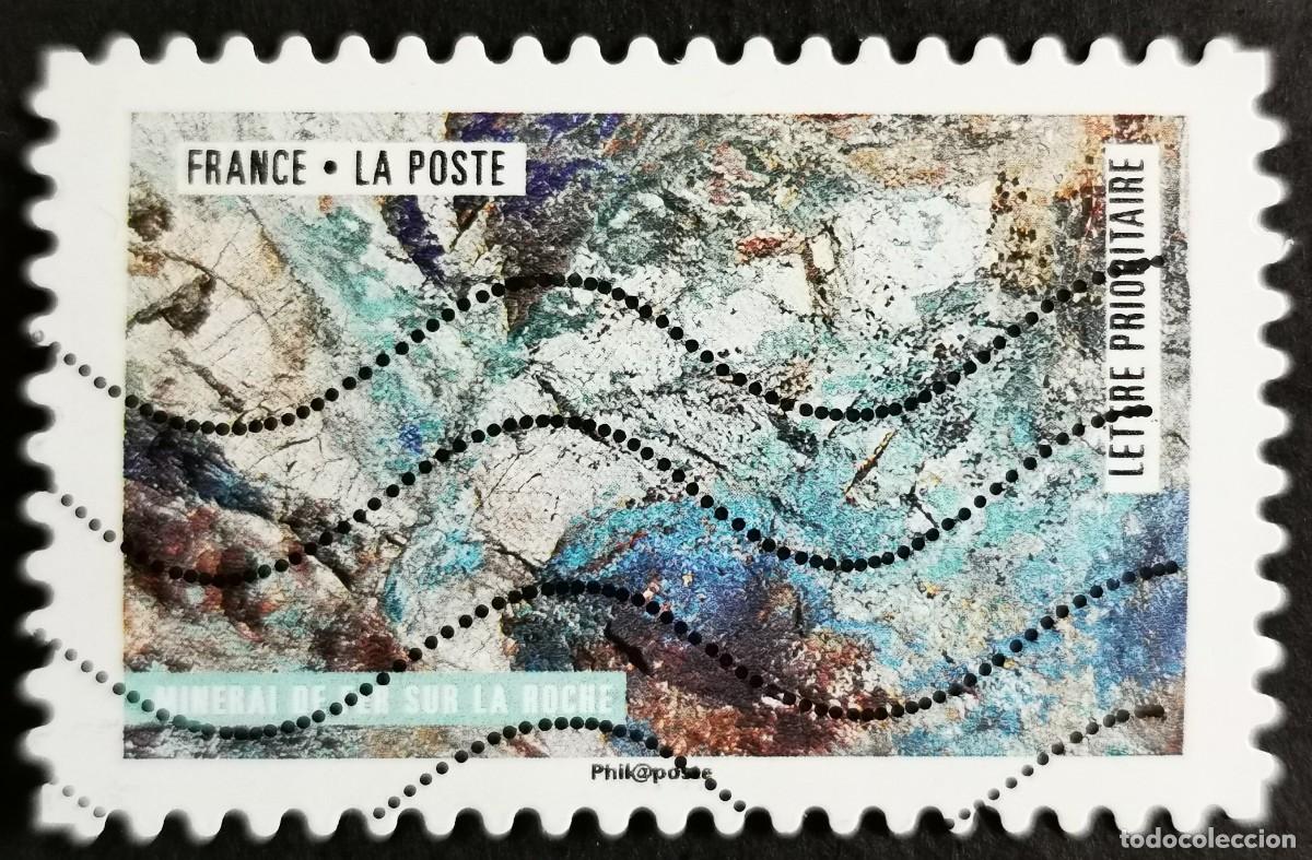 Sellos: Sello Francia 2018, Obra naturaleza: Mineral de hierro en la roca, Sin Valor Facial Michel: FR 6938