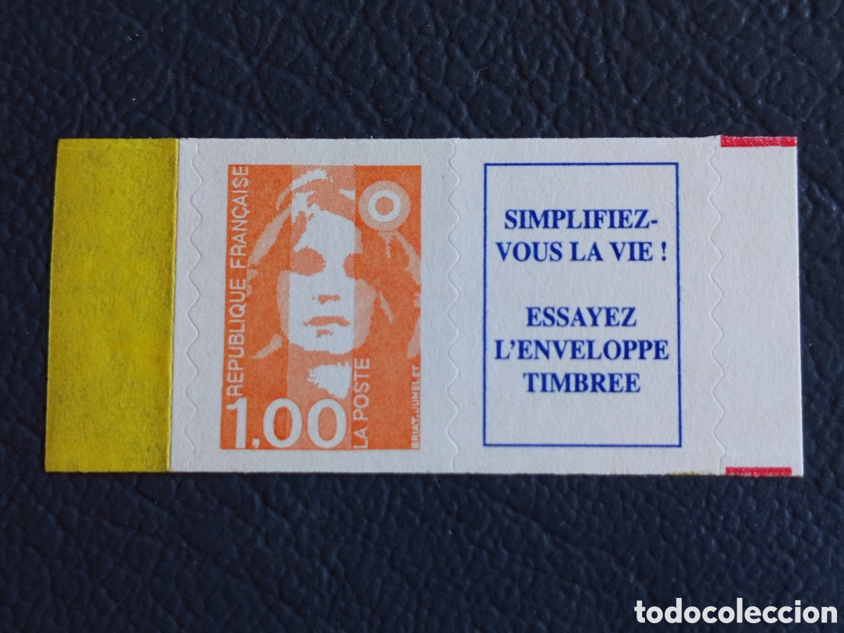 Sellos: Francia 1996 - Sello Marianne 1,00 F con Vi&ntilde;eta - Yvert 3009b MNH