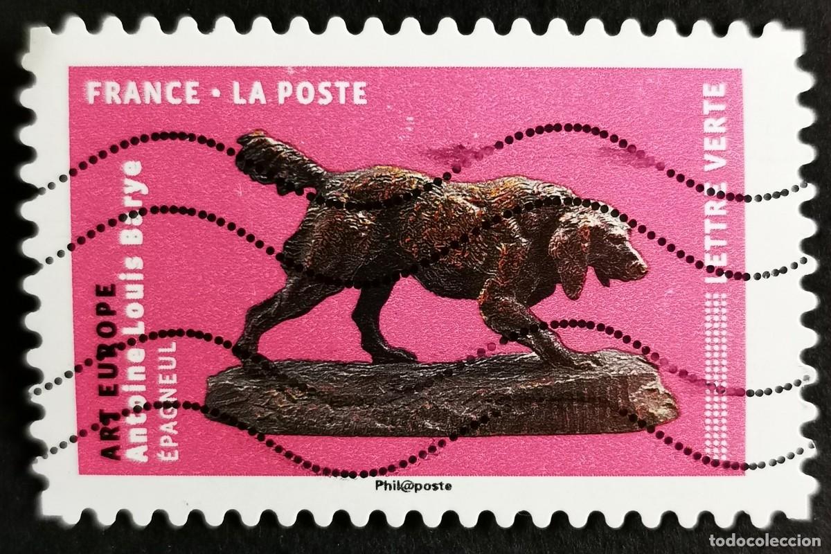 Sellos: Sello Francia 2018, Perros en el arte: Arte europeo, Sin Valor Facial Michel: FR 6945