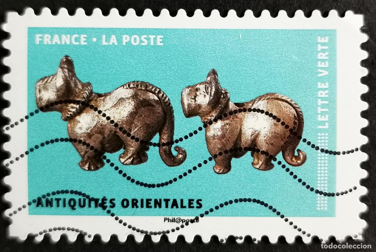 Sellos: Sello Francia 2018, Perros en el arte: Antig&uuml;edades orientales, Sin Valor Facial Michel: FR 6948