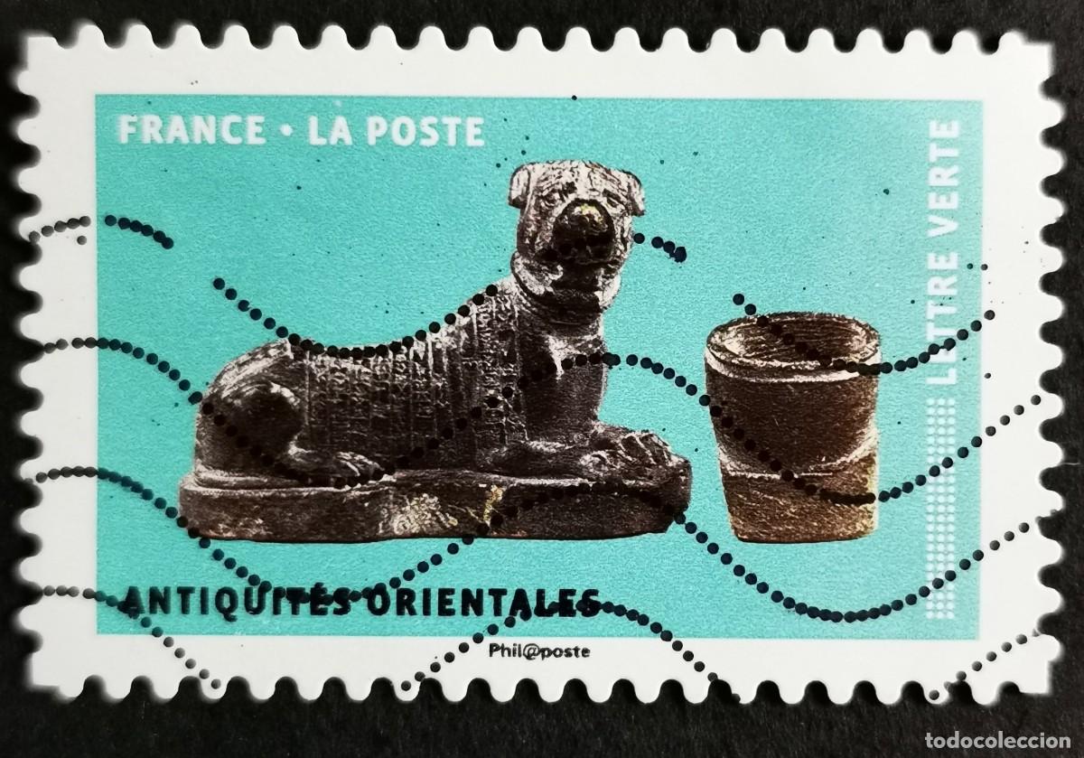 Sellos: Sello Francia 2018, Perros en el arte: Antig&uuml;edades orientales, Sin Valor Facial Michel: FR 6950