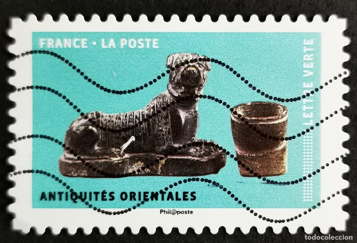 Sellos: Sello Francia 2018, Perros en el arte: Antig&uuml;edades orientales, Sin Valor Facial Michel: FR 6950