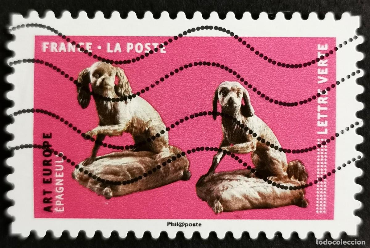 Sellos: Sello Francia 2018, Perros en el arte: Arte europeo, Sin Valor Facial Michel: FR 6953