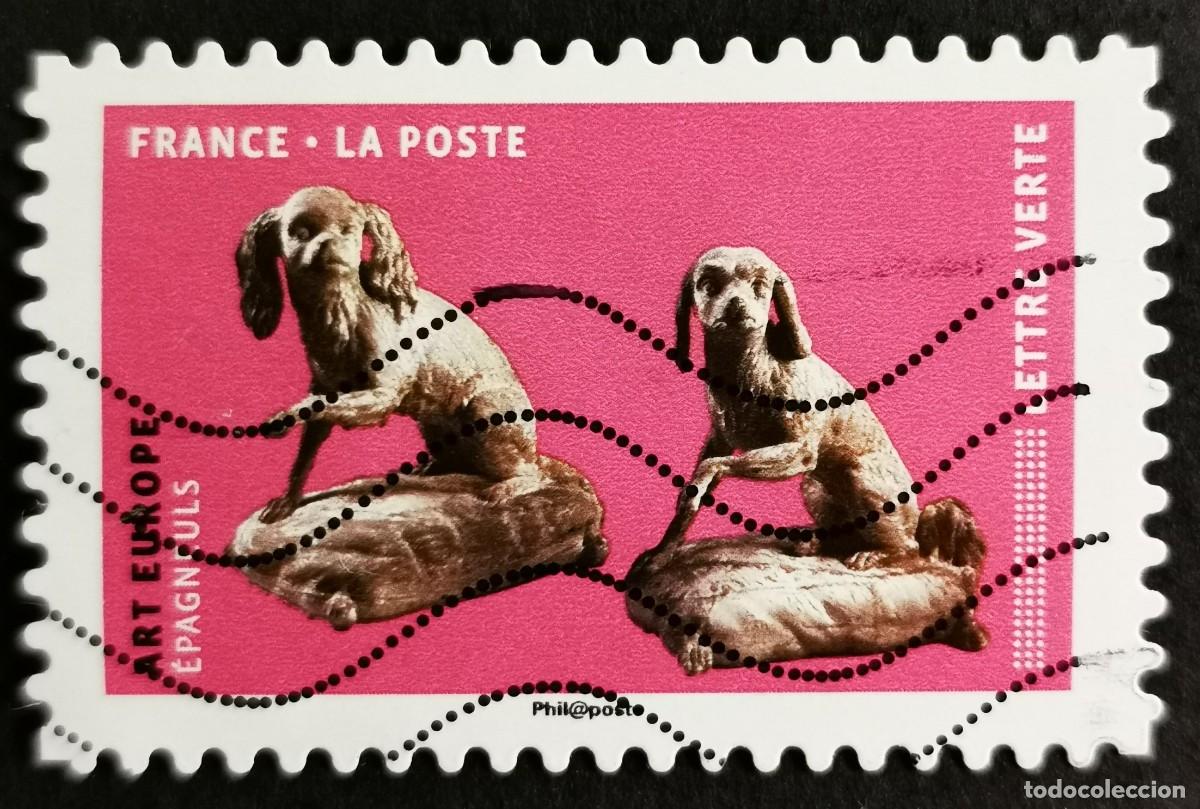 Sellos: Sello Francia 2018, Perros en el arte: Arte europeo, Sin Valor Facial Michel: FR 6953