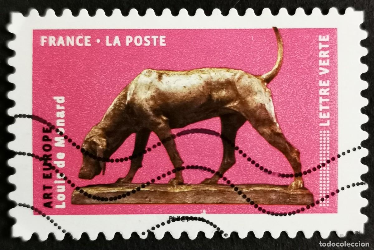 Sellos: Sello Francia 2018, Perros en el arte: Arte europeo, Sin Valor Facial Michel: FR 6954